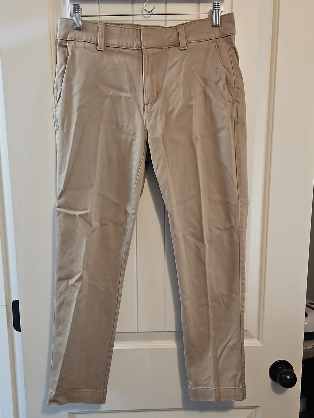 Banana Republic Women's Tan Straight-Leg Chino Pants